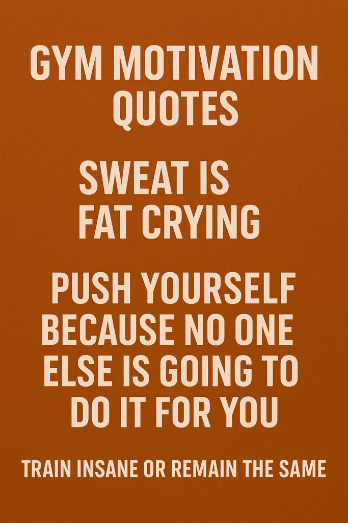 Gym motivation quotes